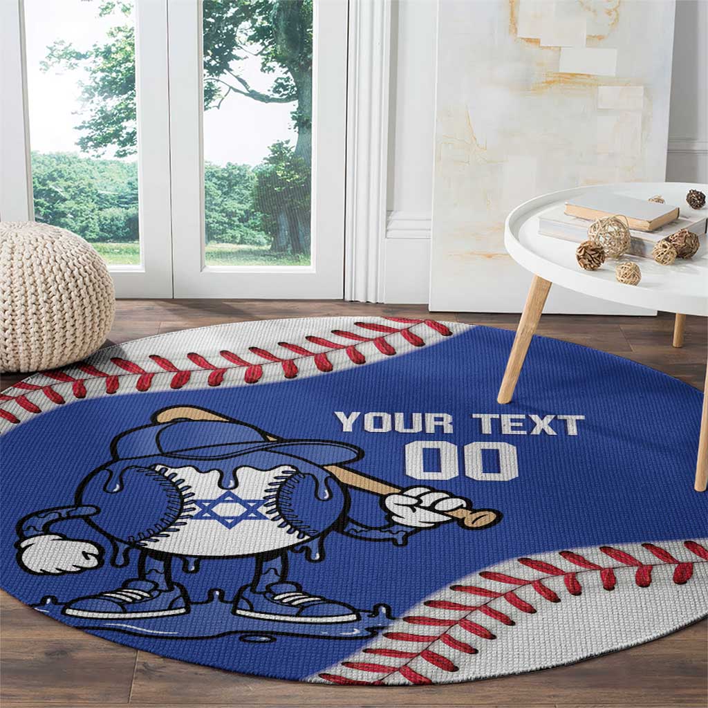 Israel 2026 Baseball Custom Round Carpet Go Champions Drip Style