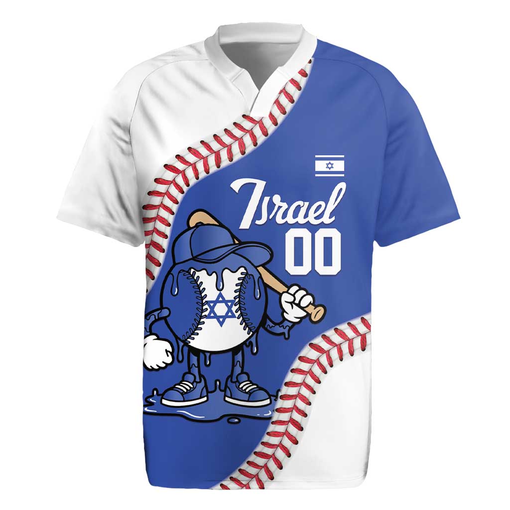 Israel 2026 Baseball Custom Rugby Jersey Go Champions Drip Style