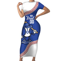 Israel 2026 Baseball Custom Short Sleeve Bodycon Dress Go Champions Drip Style