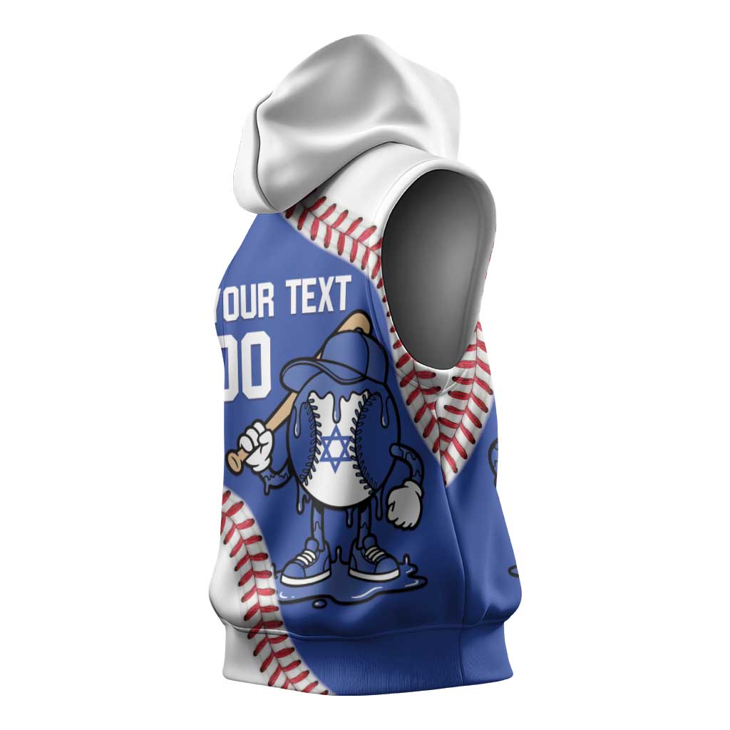 Israel 2026 Baseball Custom Sleeveless Hoodie Go Champions Drip Style
