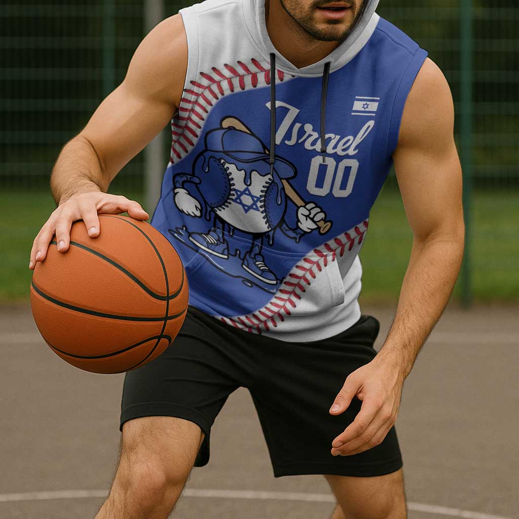 Israel 2026 Baseball Custom Sleeveless Hoodie Go Champions Drip Style