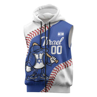 Israel 2026 Baseball Custom Sleeveless Zip Hoodie Go Champions Drip Style