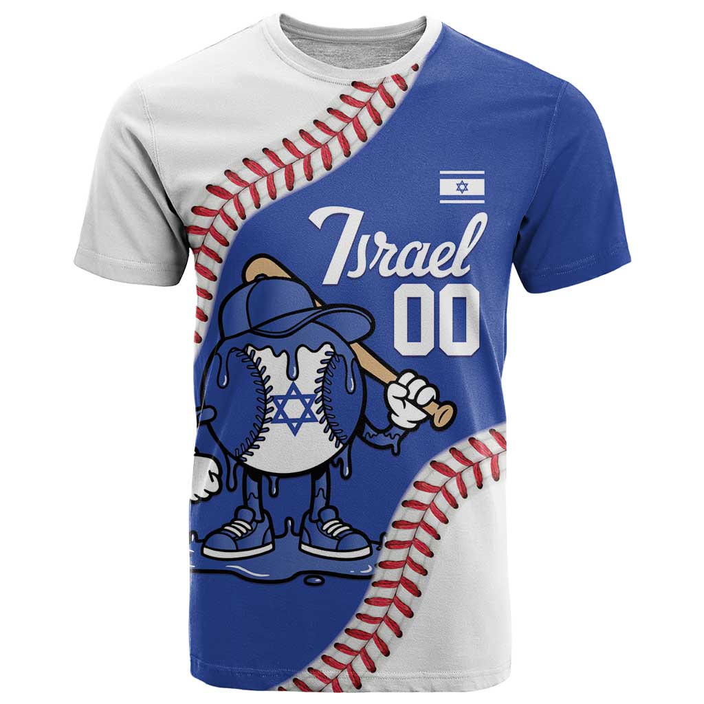 Israel 2026 Baseball Custom T Shirt Go Champions Drip Style