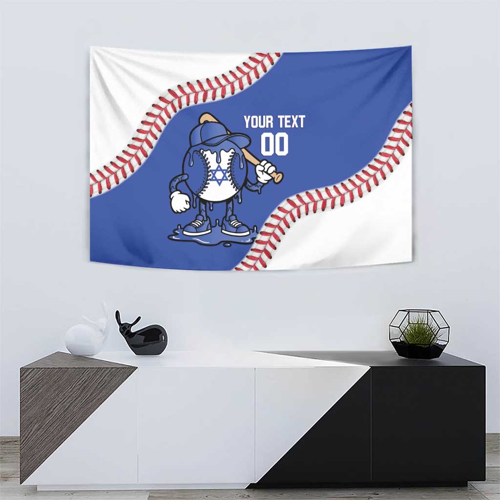 Israel 2026 Baseball Custom Tapestry Go Champions Drip Style