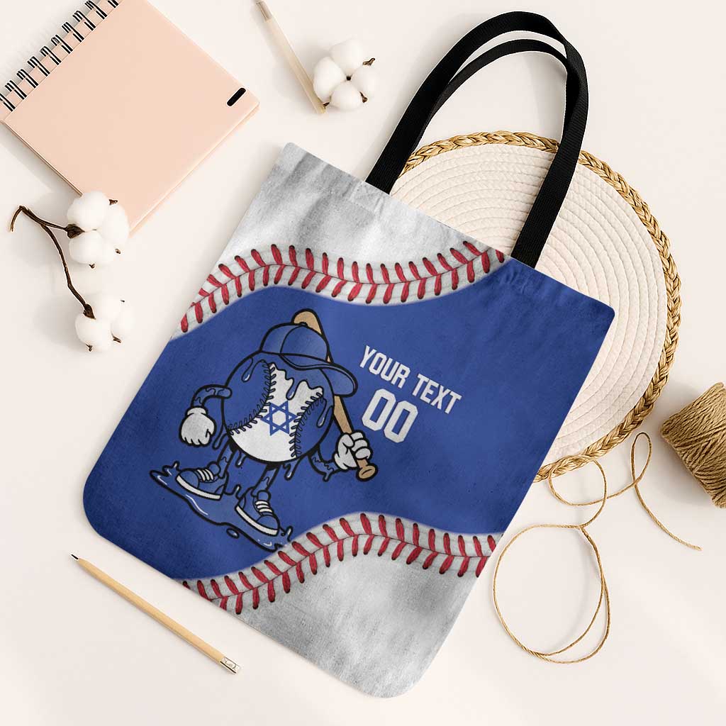 Israel 2026 Baseball Custom Tote Bag Go Champions Drip Style