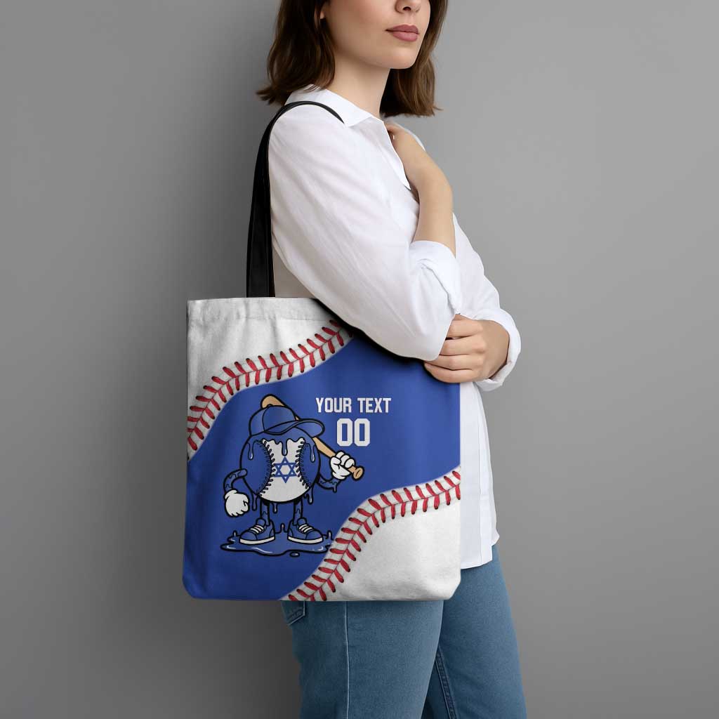 Israel 2026 Baseball Custom Tote Bag Go Champions Drip Style