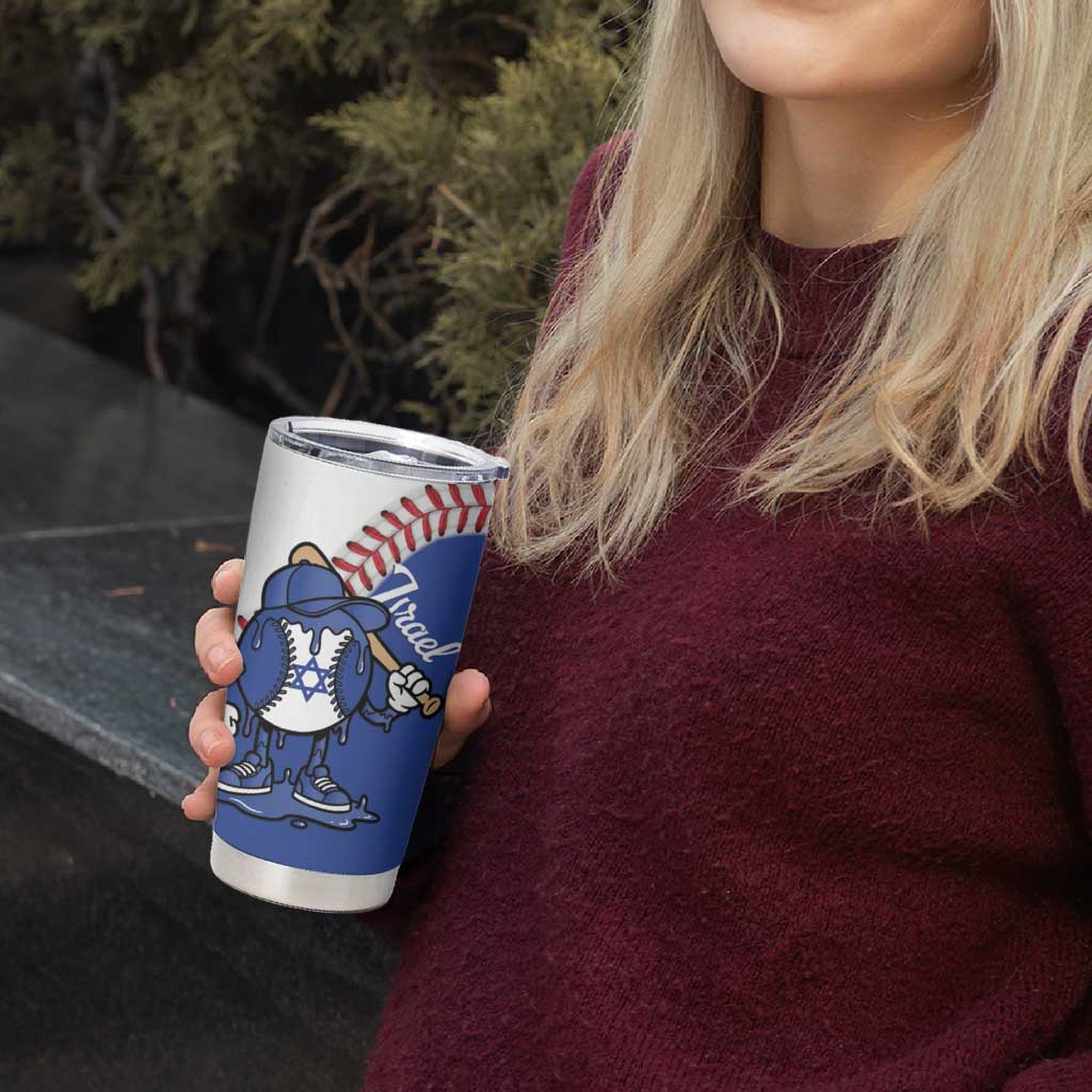 Israel 2026 Baseball Custom Tumbler Cup Go Champions Drip Style