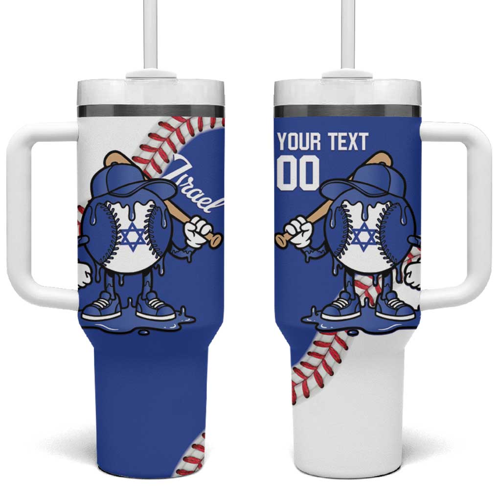Israel 2026 Baseball Custom Tumbler With Handle Go Champions Drip Style
