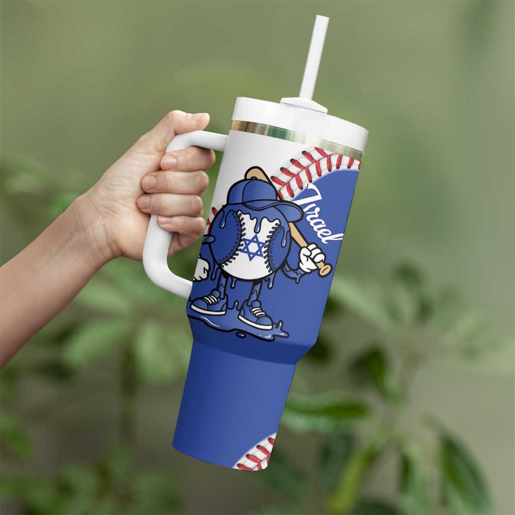 Israel 2026 Baseball Custom Tumbler With Handle Go Champions Drip Style