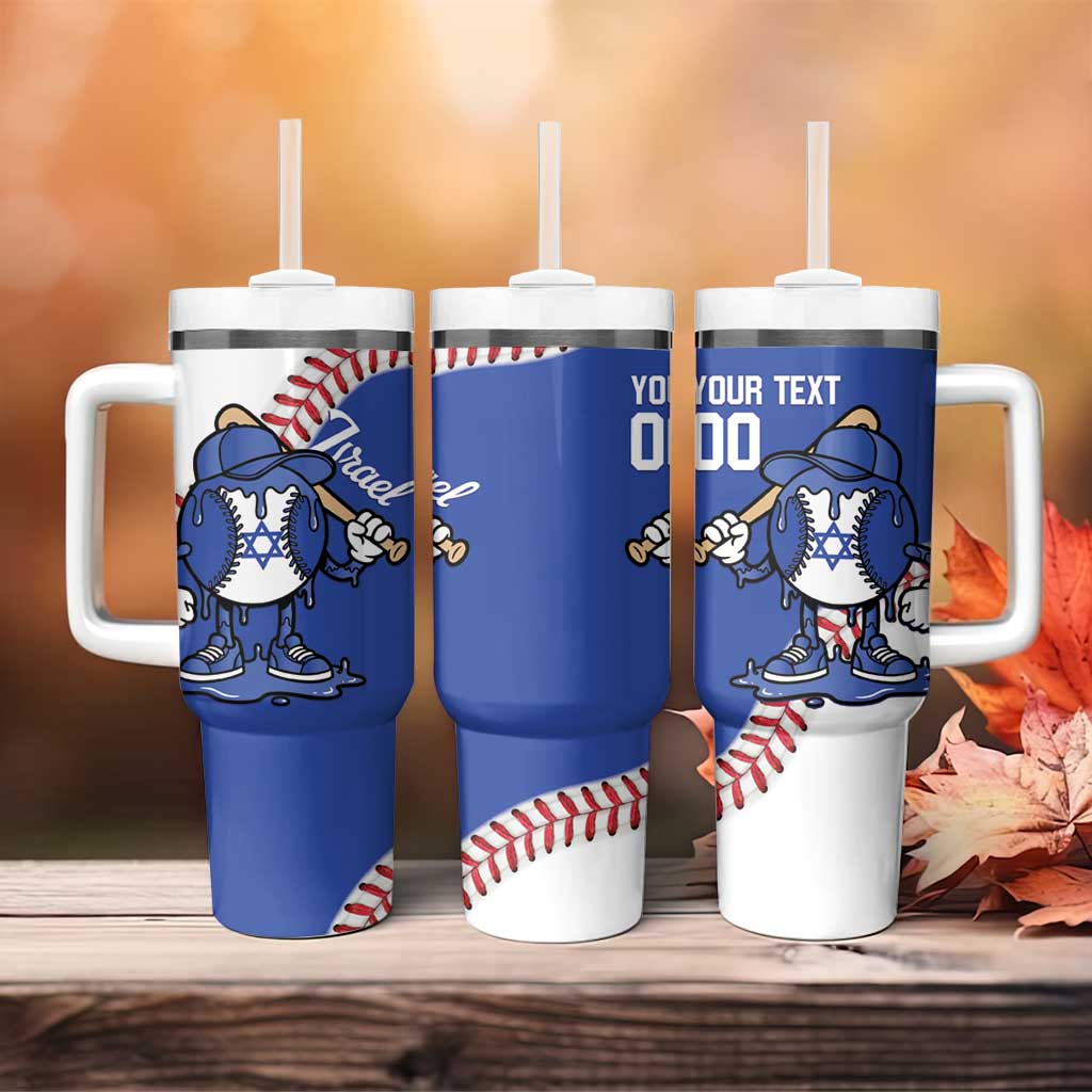 Israel 2026 Baseball Custom Tumbler With Handle Go Champions Drip Style