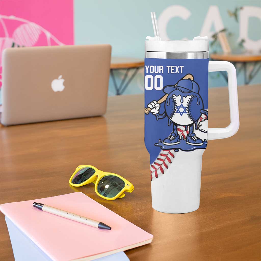 Israel 2026 Baseball Custom Tumbler With Handle Go Champions Drip Style