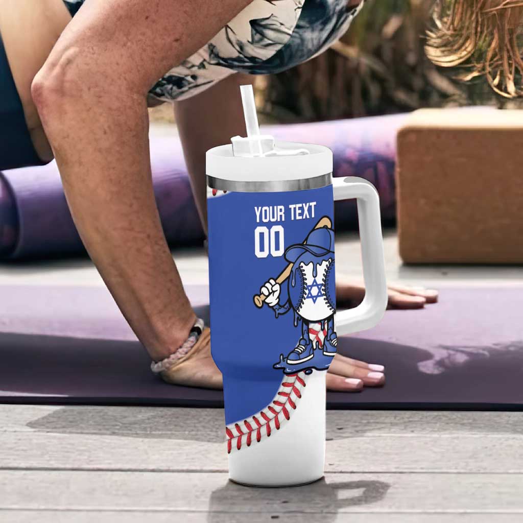 Israel 2026 Baseball Custom Tumbler With Handle Go Champions Drip Style