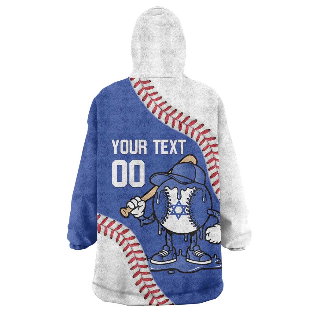 Israel 2026 Baseball Custom Wearable Blanket Hoodie Go Champions Drip Style
