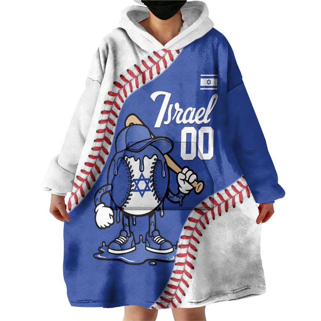 Israel 2026 Baseball Custom Wearable Blanket Hoodie Go Champions Drip Style