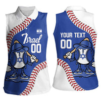 Israel 2026 Baseball Custom Women Sleeveless Polo Shirt Go Champions Drip Style