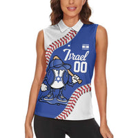 Israel 2026 Baseball Custom Women Sleeveless Polo Shirt Go Champions Drip Style