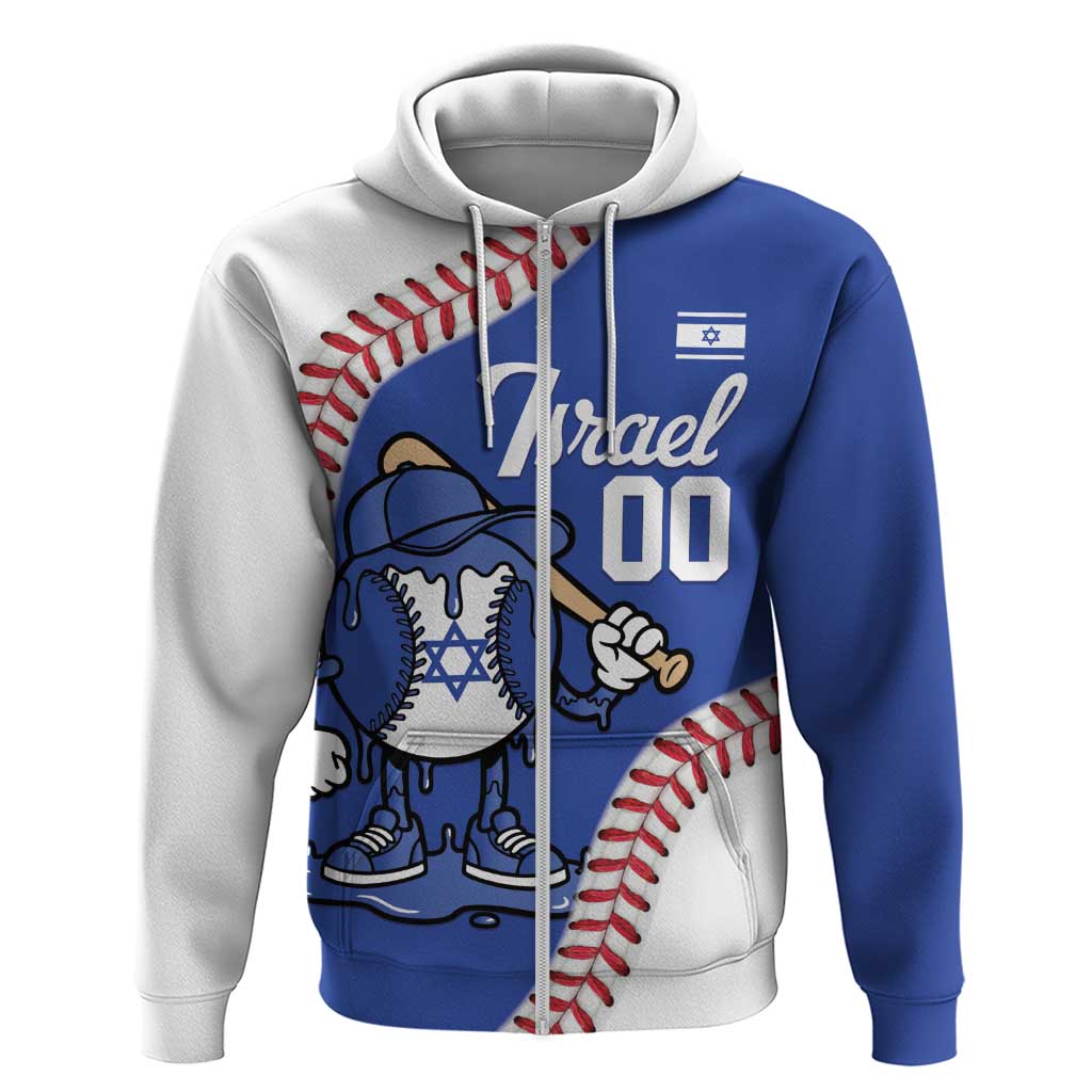 Israel 2026 Baseball Custom Zip Hoodie Go Champions Drip Style