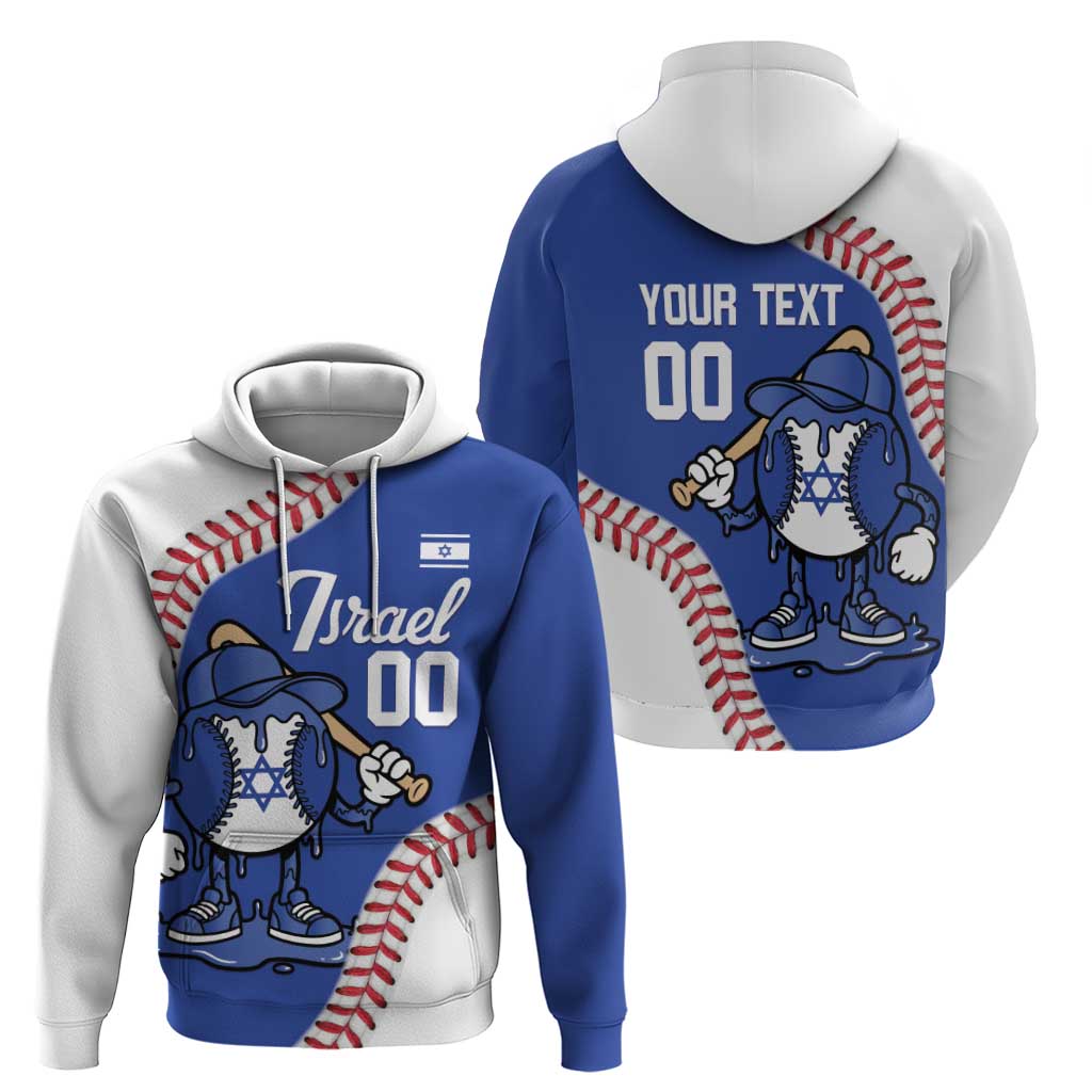 Israel 2026 Baseball Custom Zip Hoodie Go Champions Drip Style