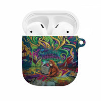 Team Punch The Monkey AirPods Case Baby Monkey Stay Strong Graffiti Style