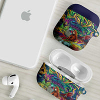 Team Punch The Monkey AirPods Case Baby Monkey Stay Strong Graffiti Style