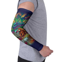 Team Punch The Monkey Arm Sleeves Baby Monkey Stay Strong Graffiti Style