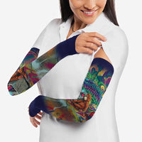 Team Punch The Monkey Arm Sleeves Baby Monkey Stay Strong Graffiti Style