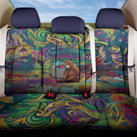Team Punch The Monkey Back Car Seat Cover Baby Monkey Stay Strong Graffiti Style