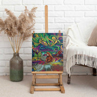 Team Punch The Monkey Canvas Wall Art Baby Monkey Stay Strong Graffiti Style