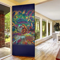Team Punch The Monkey Door Cover Baby Monkey Stay Strong Graffiti Style