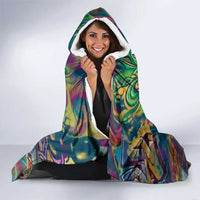 Team Punch The Monkey Hooded Blanket Baby Monkey Stay Strong Graffiti Style