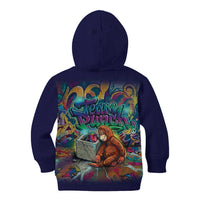 Team Punch The Monkey Kid Hoodie Baby Monkey Stay Strong Graffiti Style