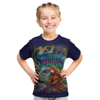 Team Punch The Monkey Kid T Shirt Baby Monkey Stay Strong Graffiti Style