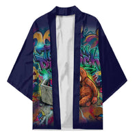 Team Punch The Monkey Kimono Baby Monkey Stay Strong Graffiti Style