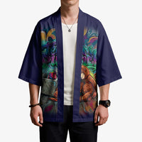 Team Punch The Monkey Kimono Baby Monkey Stay Strong Graffiti Style