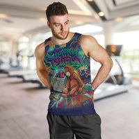Team Punch The Monkey Men Tank Top Baby Monkey Stay Strong Graffiti Style