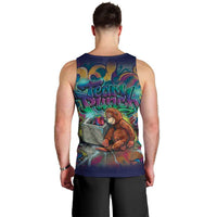 Team Punch The Monkey Men Tank Top Baby Monkey Stay Strong Graffiti Style