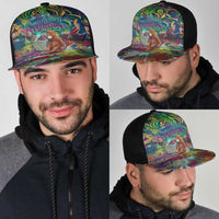 Team Punch The Monkey Mesh Trucker Cap Baby Monkey Stay Strong Graffiti Style
