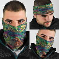 Team Punch The Monkey Neck Gaiter Baby Monkey Stay Strong Graffiti Style