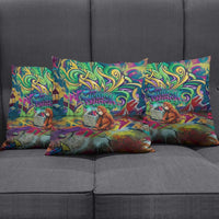 Team Punch The Monkey Pillow Cover Baby Monkey Stay Strong Graffiti Style