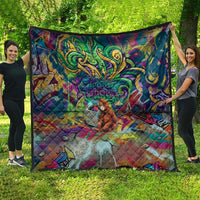 Team Punch The Monkey Quilt Baby Monkey Stay Strong Graffiti Style