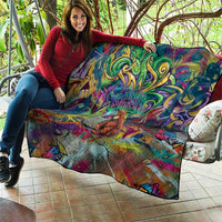Team Punch The Monkey Quilt Baby Monkey Stay Strong Graffiti Style