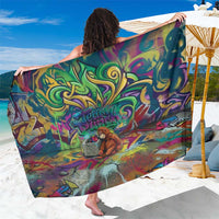Team Punch The Monkey Sarong Baby Monkey Stay Strong Graffiti Style
