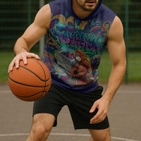 Team Punch The Monkey Sleeveless Hoodie Baby Monkey Stay Strong Graffiti Style