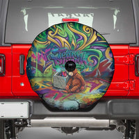 Team Punch The Monkey Spare Tire Cover Baby Monkey Stay Strong Graffiti Style
