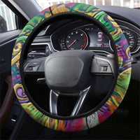 Team Punch The Monkey Steering Wheel Cover Baby Monkey Stay Strong Graffiti Style