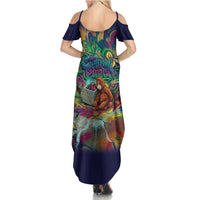 Team Punch The Monkey Summer Maxi Dress Baby Monkey Stay Strong Graffiti Style