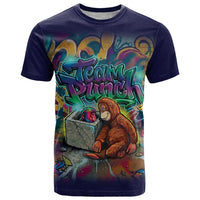 Team Punch The Monkey T Shirt Baby Monkey Stay Strong Graffiti Style