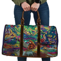 Team Punch The Monkey Travel Bag Baby Monkey Stay Strong Graffiti Style