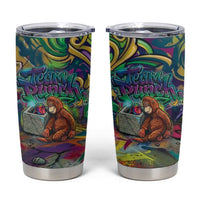 Team Punch The Monkey Tumbler Cup Baby Monkey Stay Strong Graffiti Style