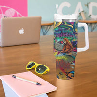 Team Punch The Monkey Tumbler With Handle Baby Monkey Stay Strong Graffiti Style